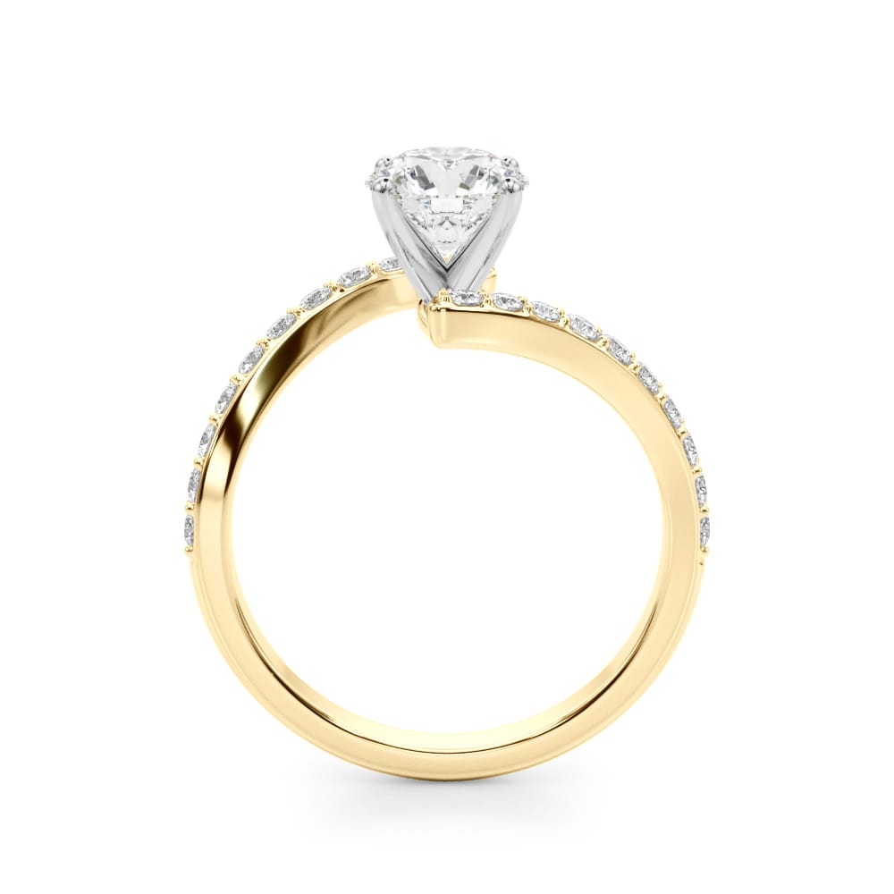 Open Promise lab-grown diamond engagement ring, 14k yellow gold#Color_Yellow Gold