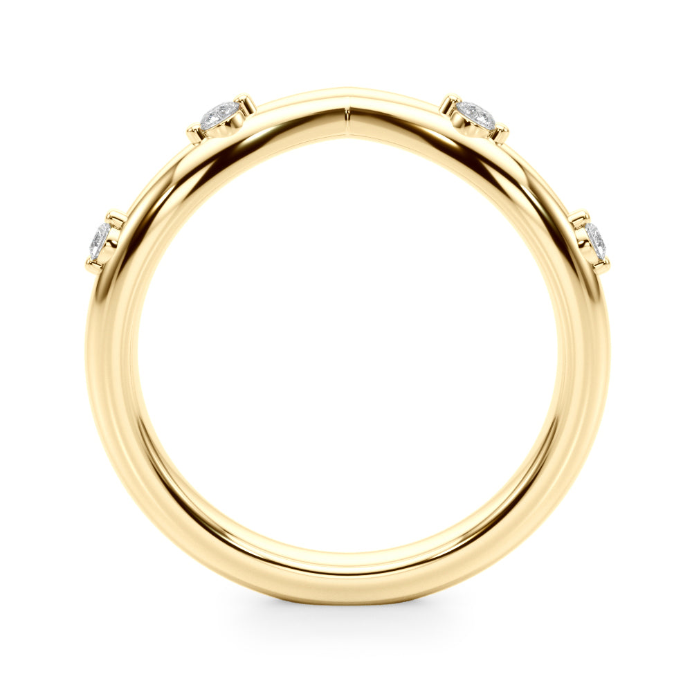 Winding Grove lab-grown diamond vine ring, 14k gold