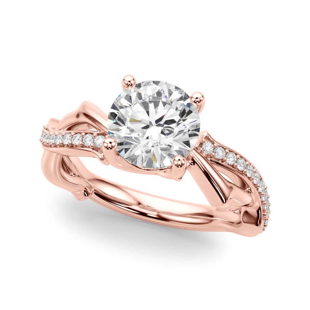 Vine Grove lab-grown diamond engagement ring, 14k rose gold#Color_Rose Gold