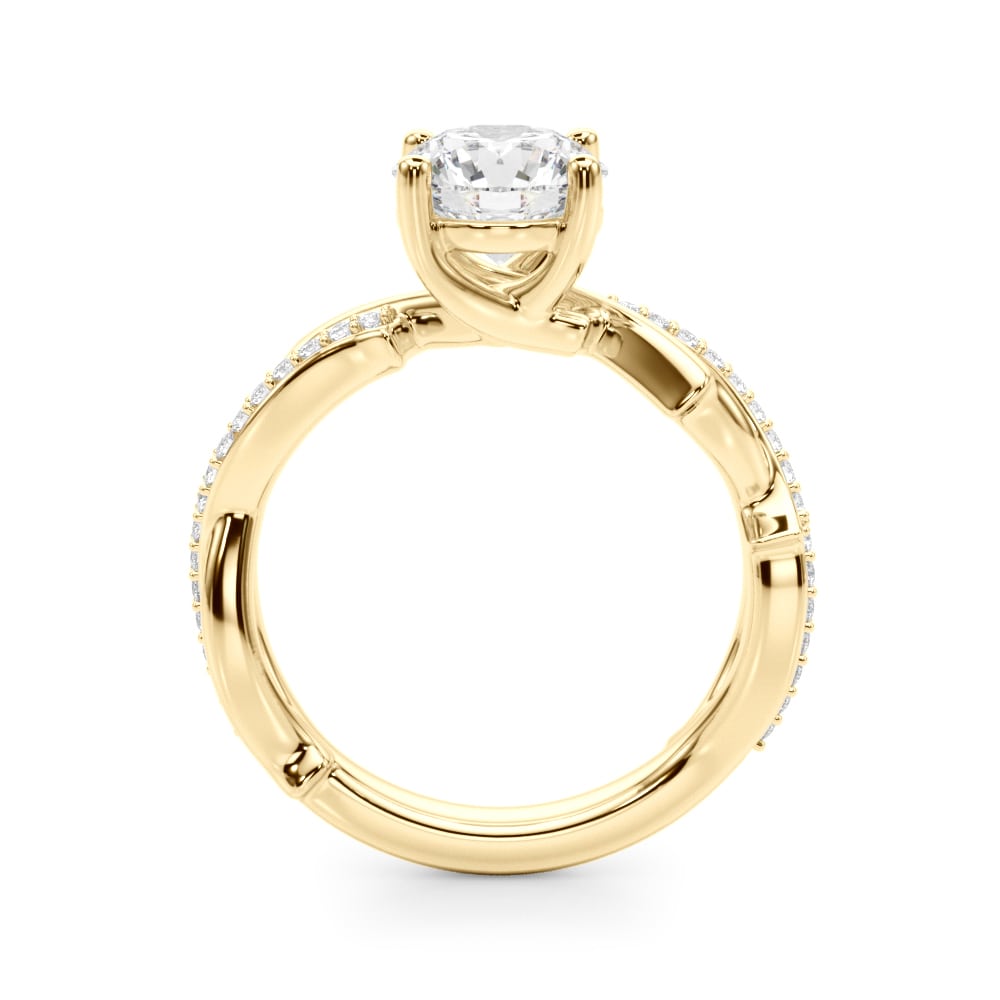Vine Grove lab-grown diamond engagement ring, 14k yellow gold#Color_Yellow Gold