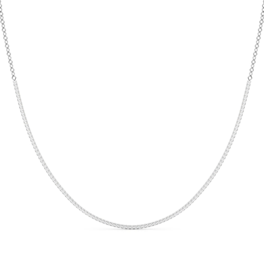 Quiet Line lab-grown diamond necklace, 14k white gold#Color_White Gold