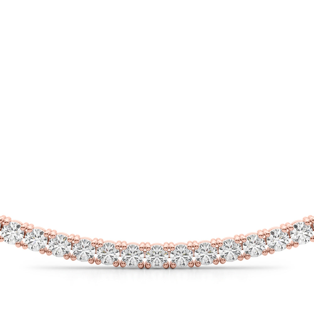 Quiet Line lab-grown diamond necklace, 14k rose gold#Color_Rose Gold