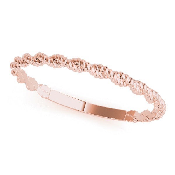 Bound Braid 14k gold braided band