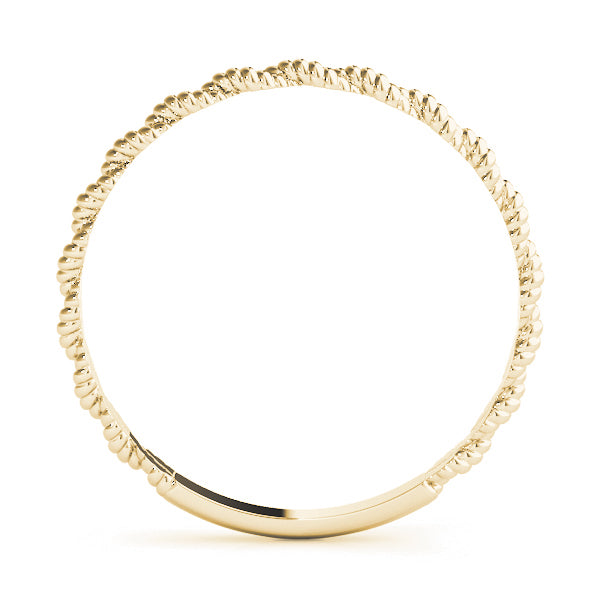 Bound Braid 14k gold braided band