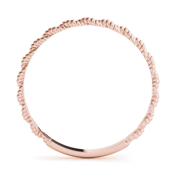 Bound Braid 14k gold braided band