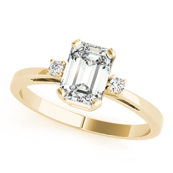 Blessed Row lab-grown diamond three-stone engagement ring, 14k yellow gold#Color_Yellow Gold