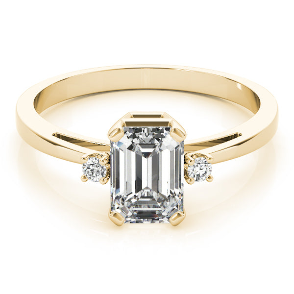 Blessed Row lab-grown diamond three-stone engagement ring, 14k yellow gold#Color_Yellow Gold