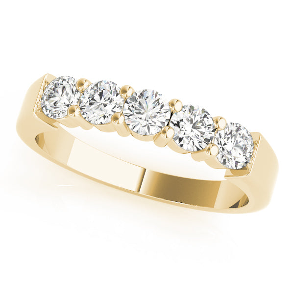 Shared Promise lab-grown diamond shared-prong band, 14k yellow gold#Color_Yellow Gold