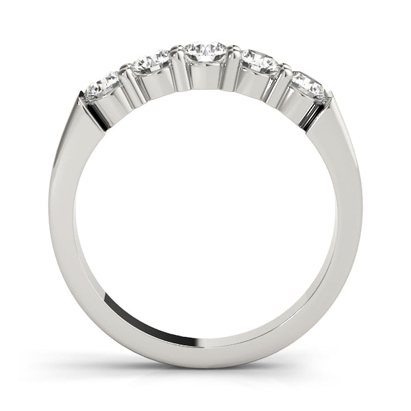 Shared Promise lab-grown diamond shared-prong band, 14k white gold#Color_White Gold