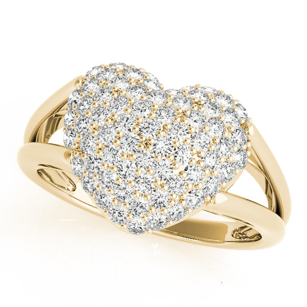 Heart Vow lab-grown diamond heart ring, 14k yellow gold#Color_Yellow Gold