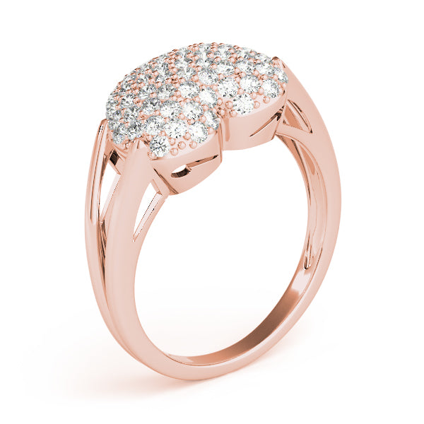 Heart Vow lab-grown diamond heart ring, 14k rose gold#Color_Rose Gold