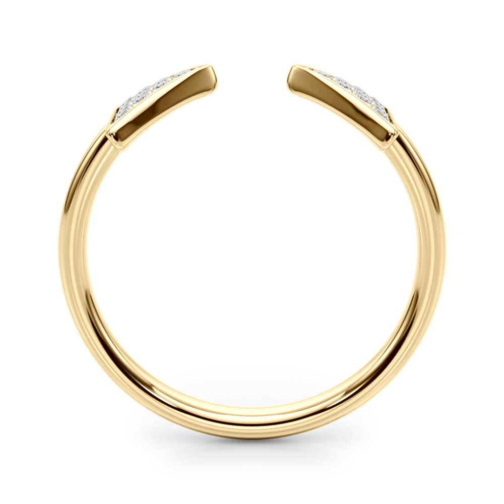 Double Favor lab-grown diamond ring, 14k gold