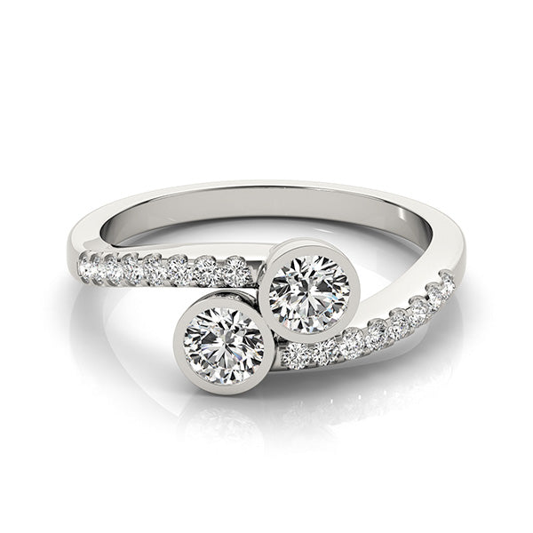 Twin Vow lab-grown diamond toi et moi ring, 14k gold