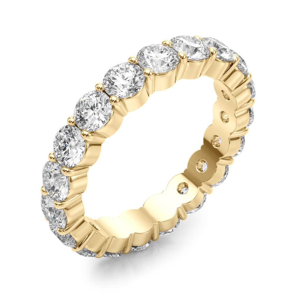 Daylight Circle lab-grown diamond eternity band, 14k gold