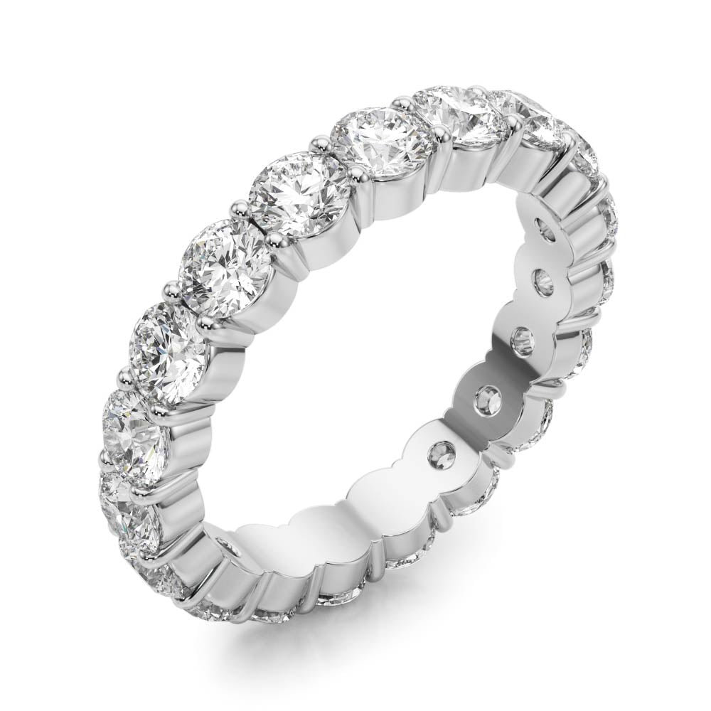 Daylight Circle lab-grown diamond eternity band, 14k gold