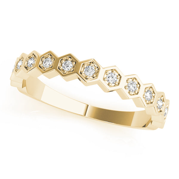 Orbit Hex lab-grown diamond band, 14k yellow gold#Color_Yellow Gold