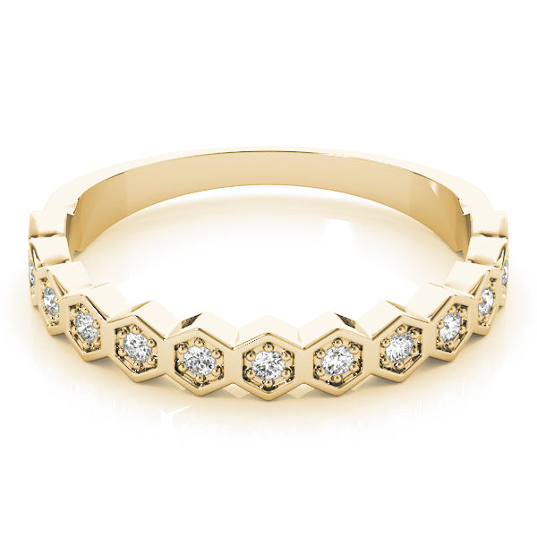 Orbit Hex lab-grown diamond band, 14k yellow gold#Color_Yellow Gold