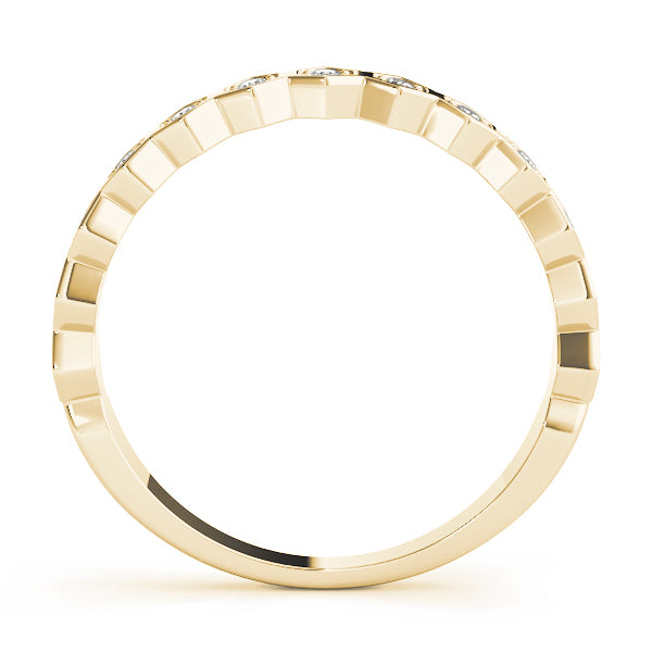 Orbit Hex lab-grown diamond band, 14k yellow gold#Color_Yellow Gold