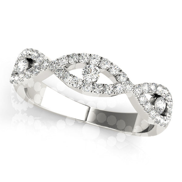 Charmed Eye lab-grown diamond eye ring, 14k white gold#Color_White Gold