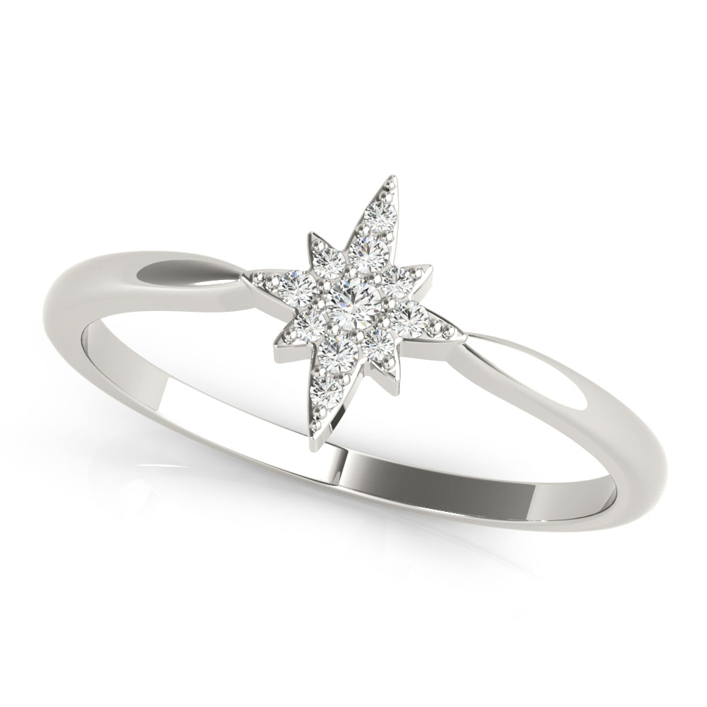 Star Flare lab-grown diamond ring, 14k gold
