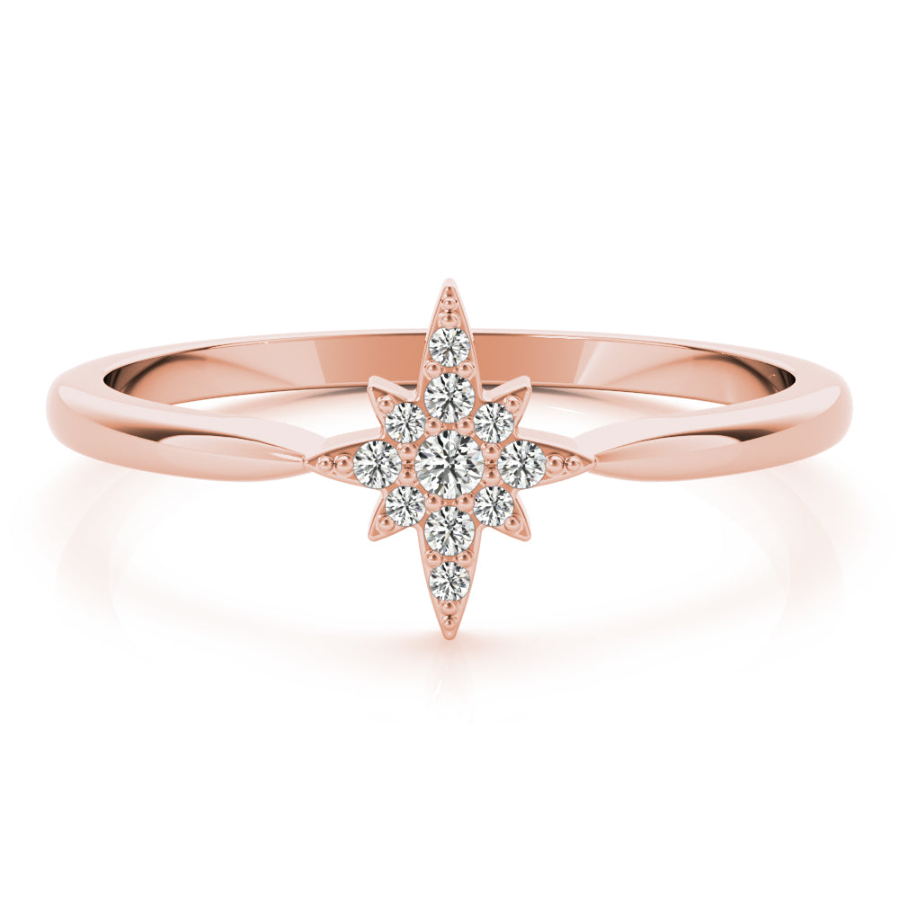 Star Flare lab-grown diamond ring, 14k gold