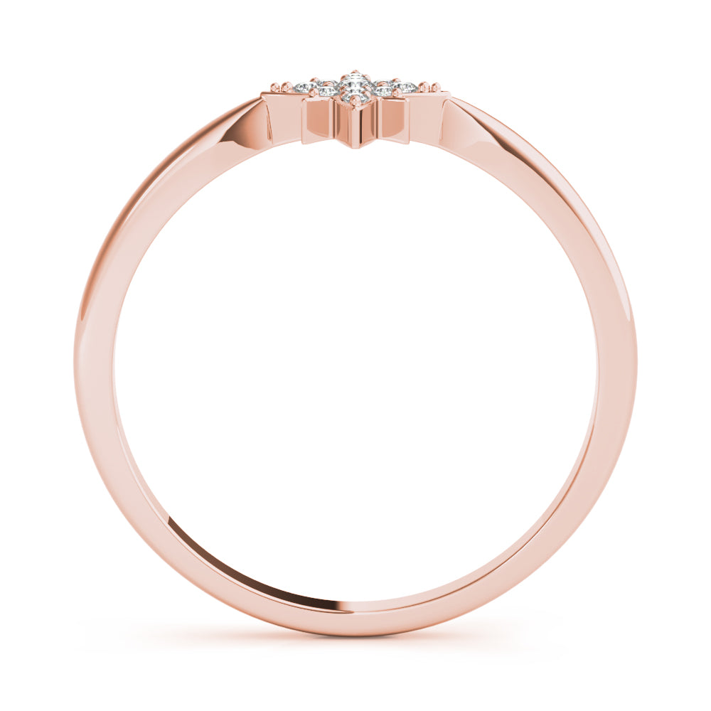 Star Flare lab-grown diamond ring, 14k gold