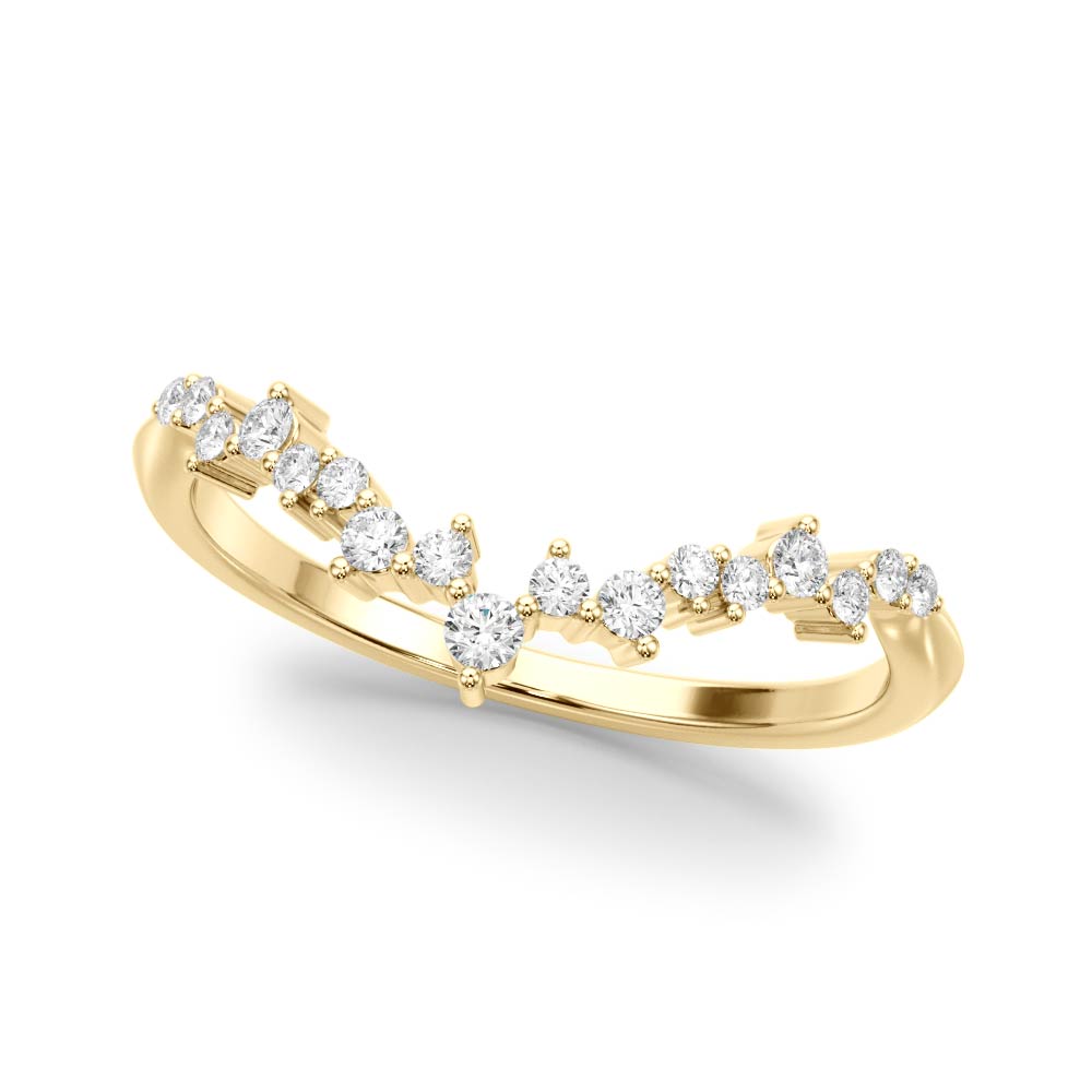 Branch Flourish lab-grown diamond band, 14k gold