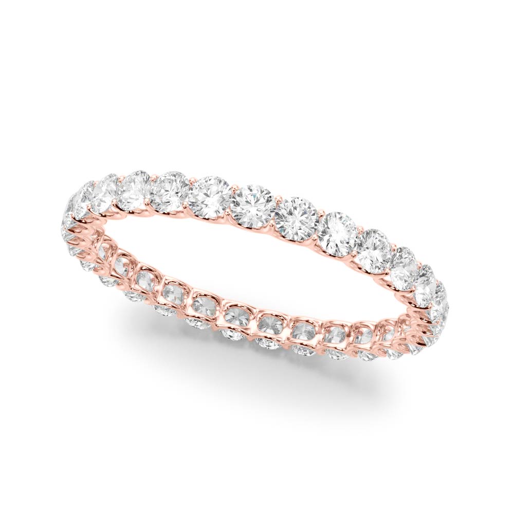 Full Circle lab-grown diamond eternity band, 14k rose gold#Color_Rose Gold