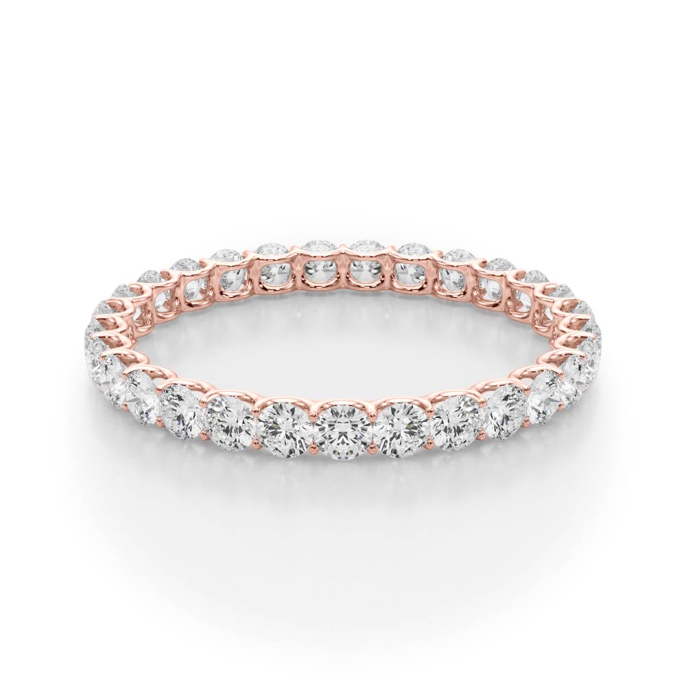 Full Circle lab-grown diamond eternity band, 14k rose gold#Color_Rose Gold