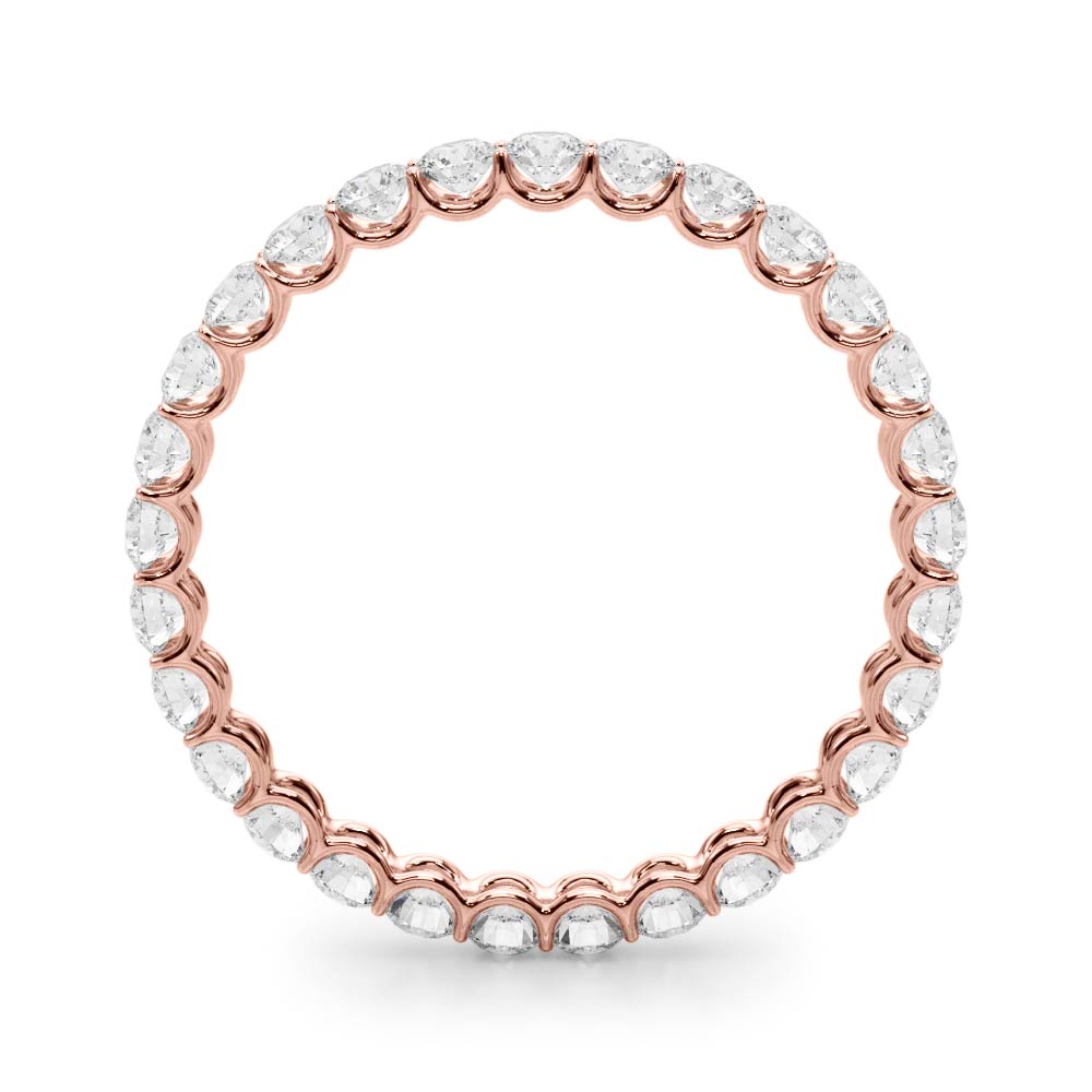 Full Circle lab-grown diamond eternity band, 14k rose gold#Color_Rose Gold