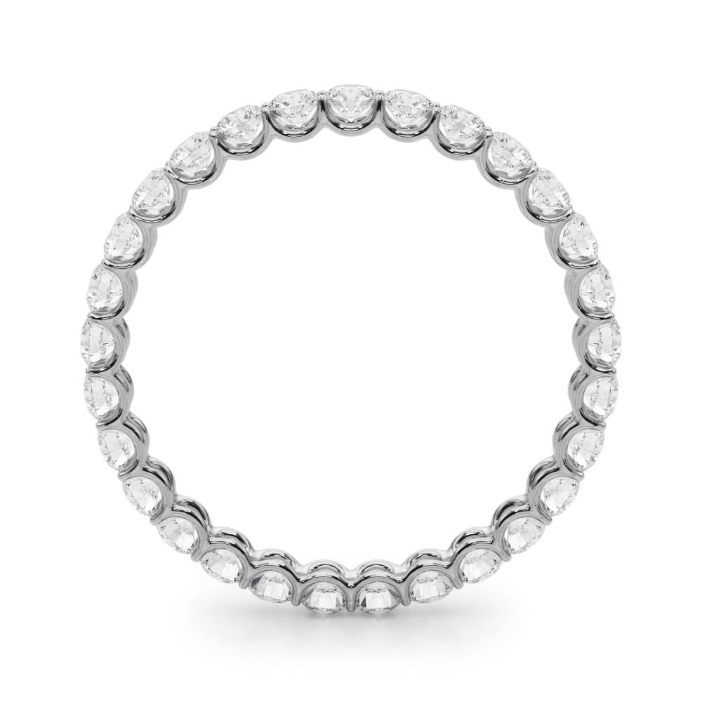 Full Circle lab-grown diamond eternity band, 14k white gold#Color_White Gold
