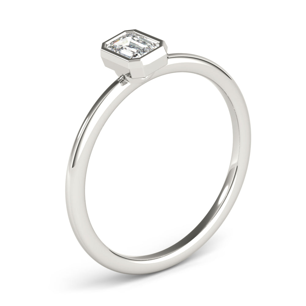 Bezel Pledge lab-grown diamond solitaire, 14k gold