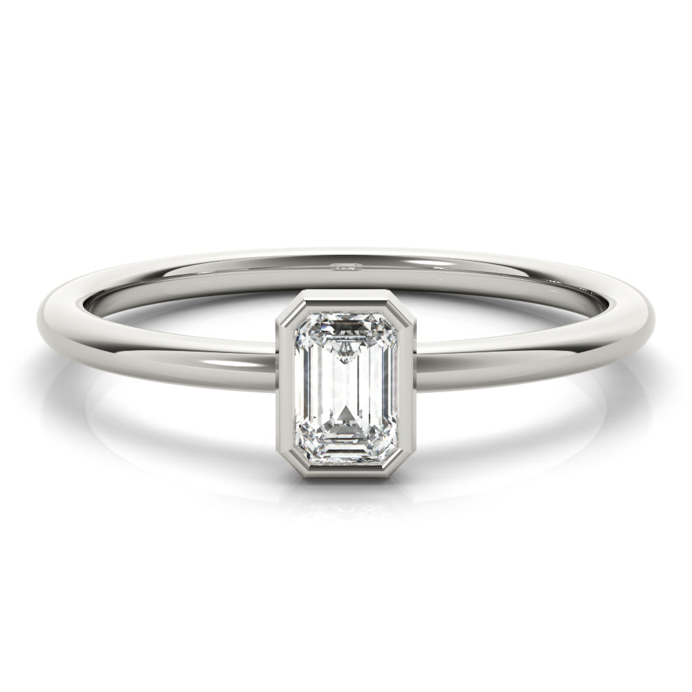 Bezel Pledge lab-grown diamond solitaire, 14k gold