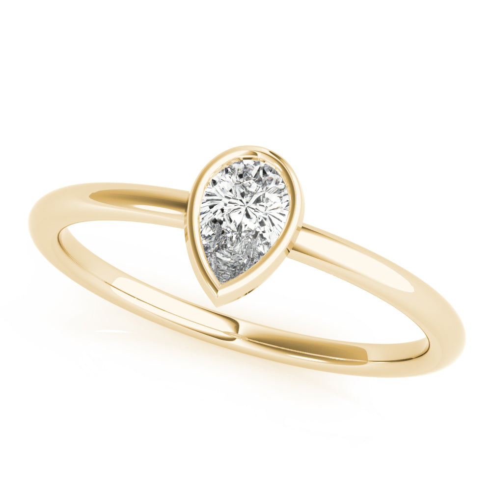 Pear Vow lab-grown diamond ring, 14k gold