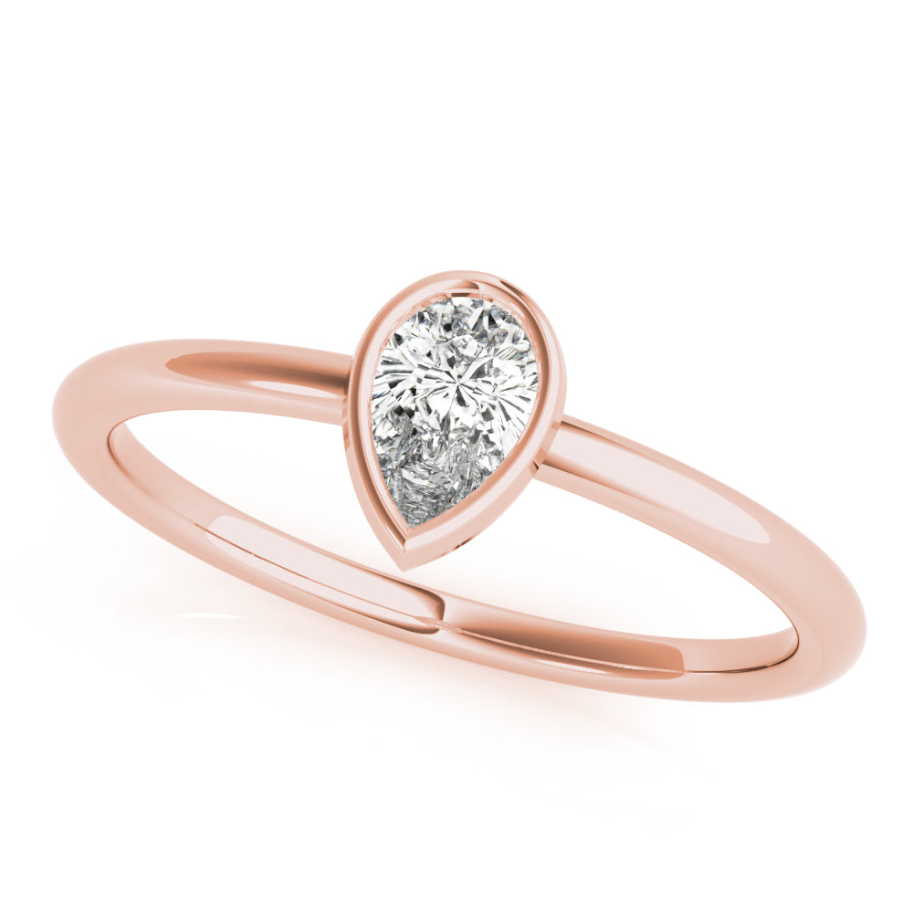 Pear Vow lab-grown diamond ring, 14k gold