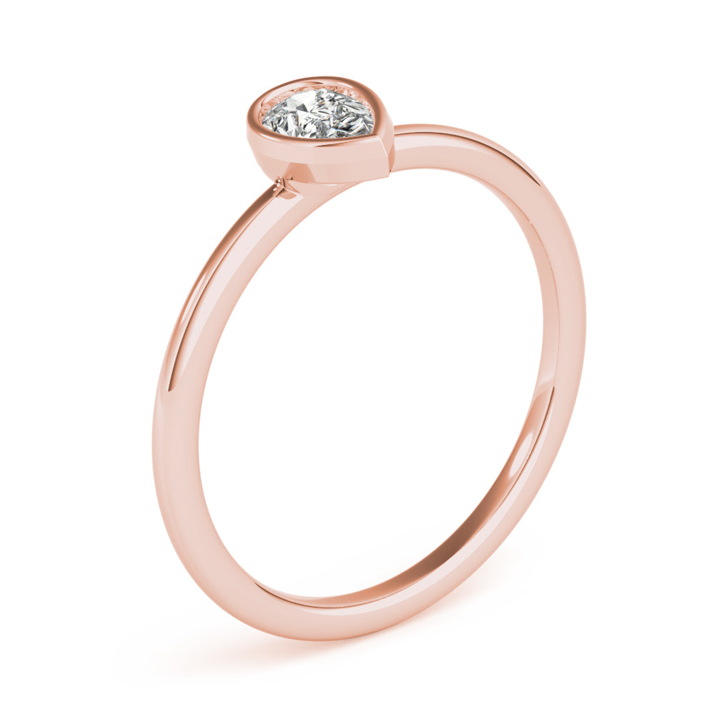 Pear Vow lab-grown diamond ring, 14k gold