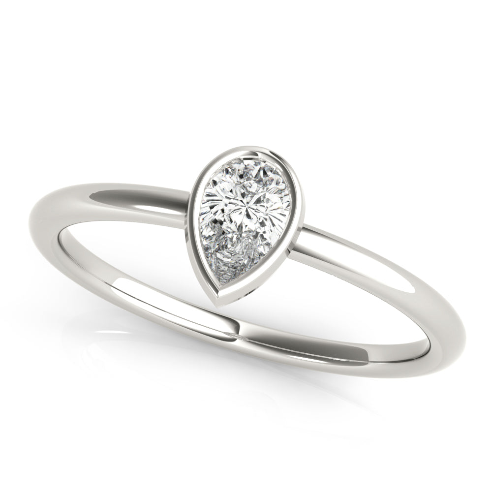 Pear Vow lab-grown diamond ring, 14k gold