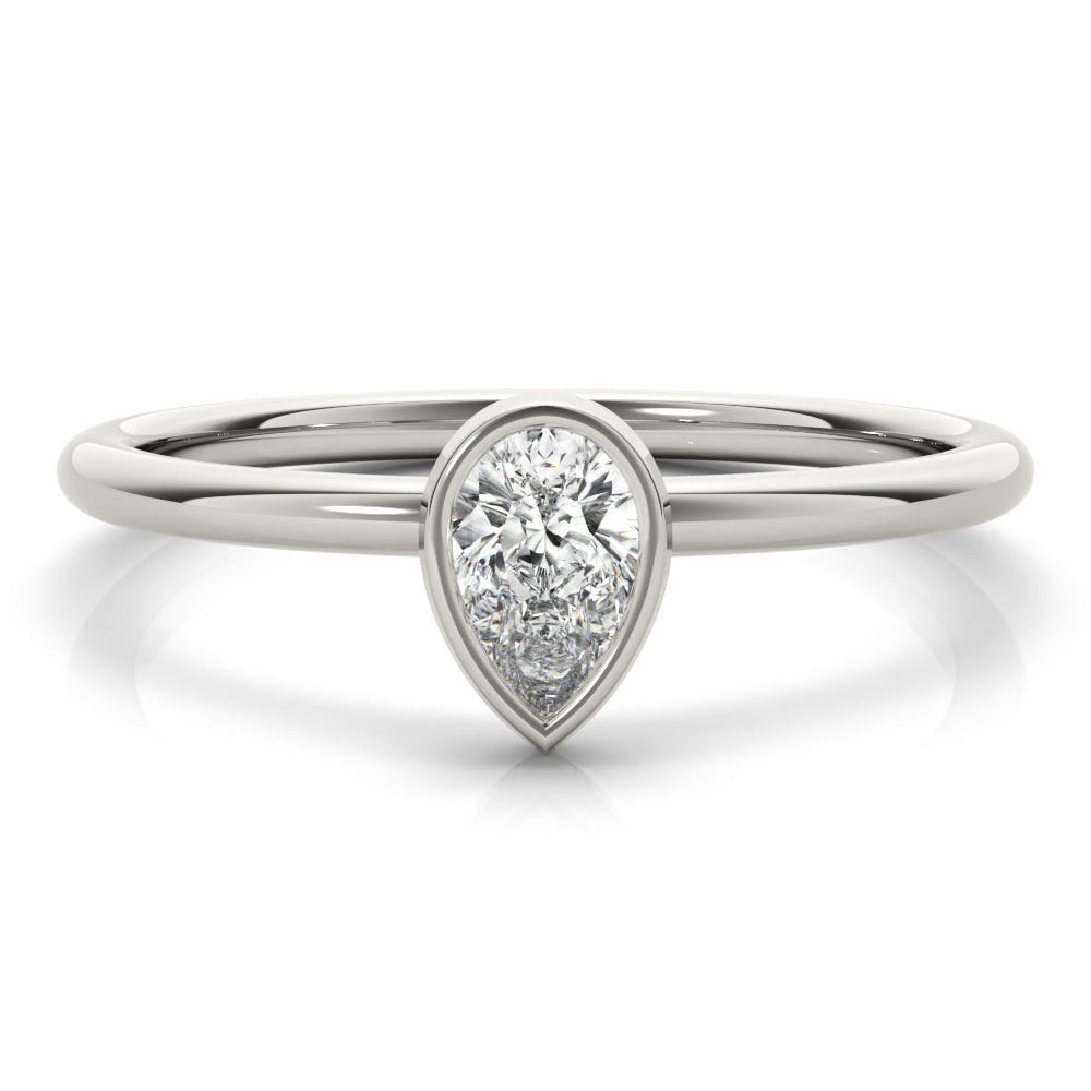 Pear Vow lab-grown diamond ring, 14k gold