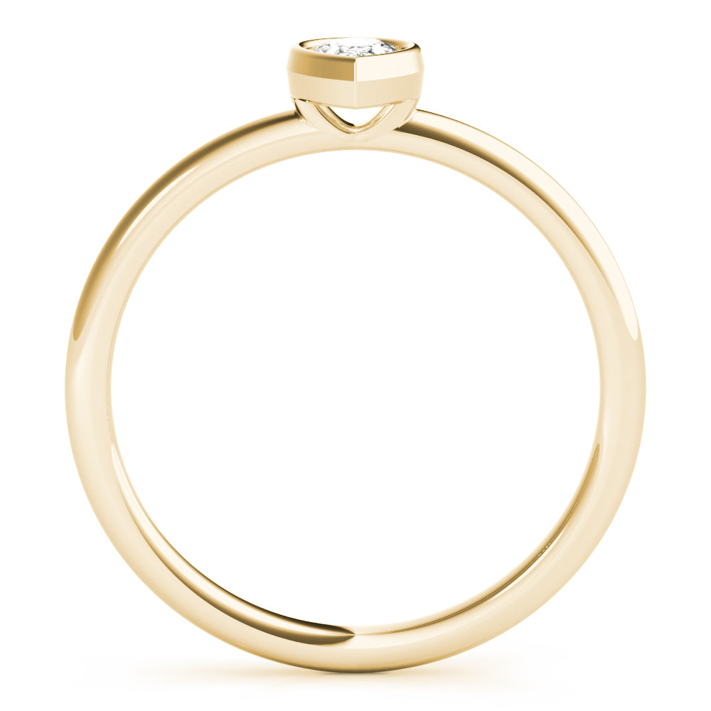 Pear Vow lab-grown diamond ring, 14k gold