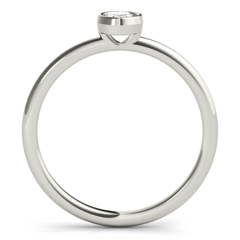 Oval Promise lab-grown diamond ring, 14k gold