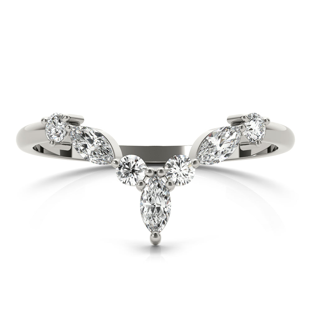 Marquise Bloom lab-grown diamond ring, 14k white gold#Color_White Gold