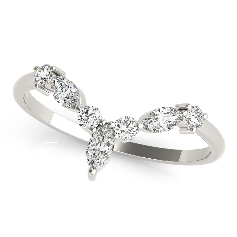 Marquise Bloom lab-grown diamond ring, 14k white gold#Color_White Gold