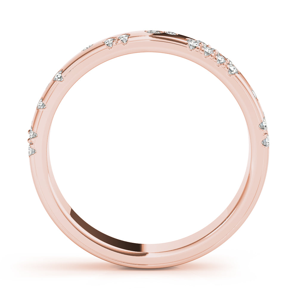 Scattered Bloom lab-grown diamond band, 14k gold