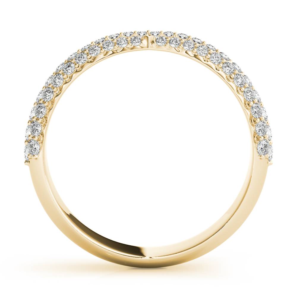 Crossed Blessing lab-grown diamond crossover band, 14k yellow gold#Color_Yellow Gold