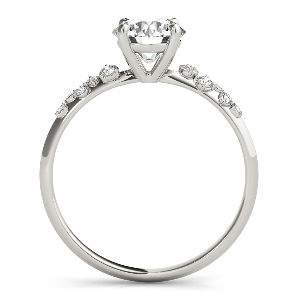 Favored Bloom lab-grown diamond engagement ring, 14k white gold or platinum#Color_White Gold|Platinum