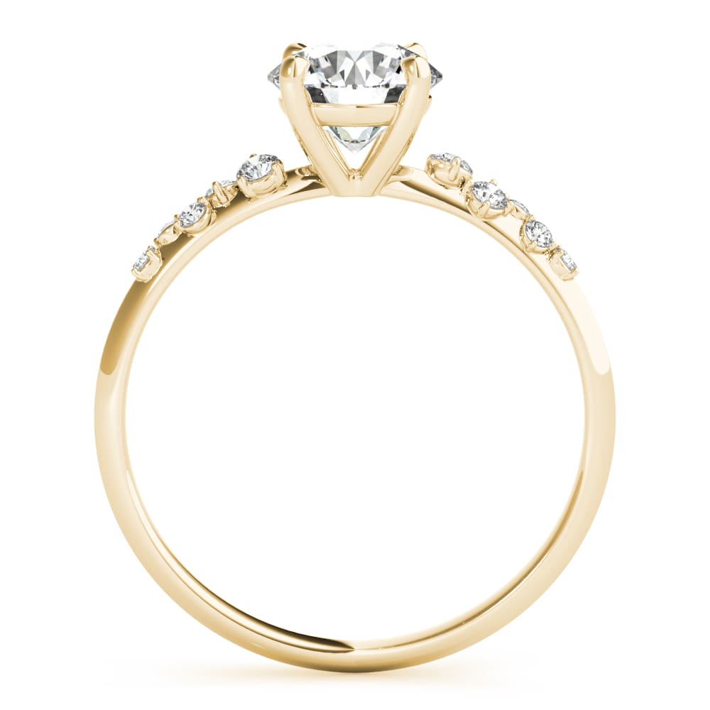 Favored Bloom lab-grown diamond engagement ring, 14k yellow gold#Color_Yellow Gold