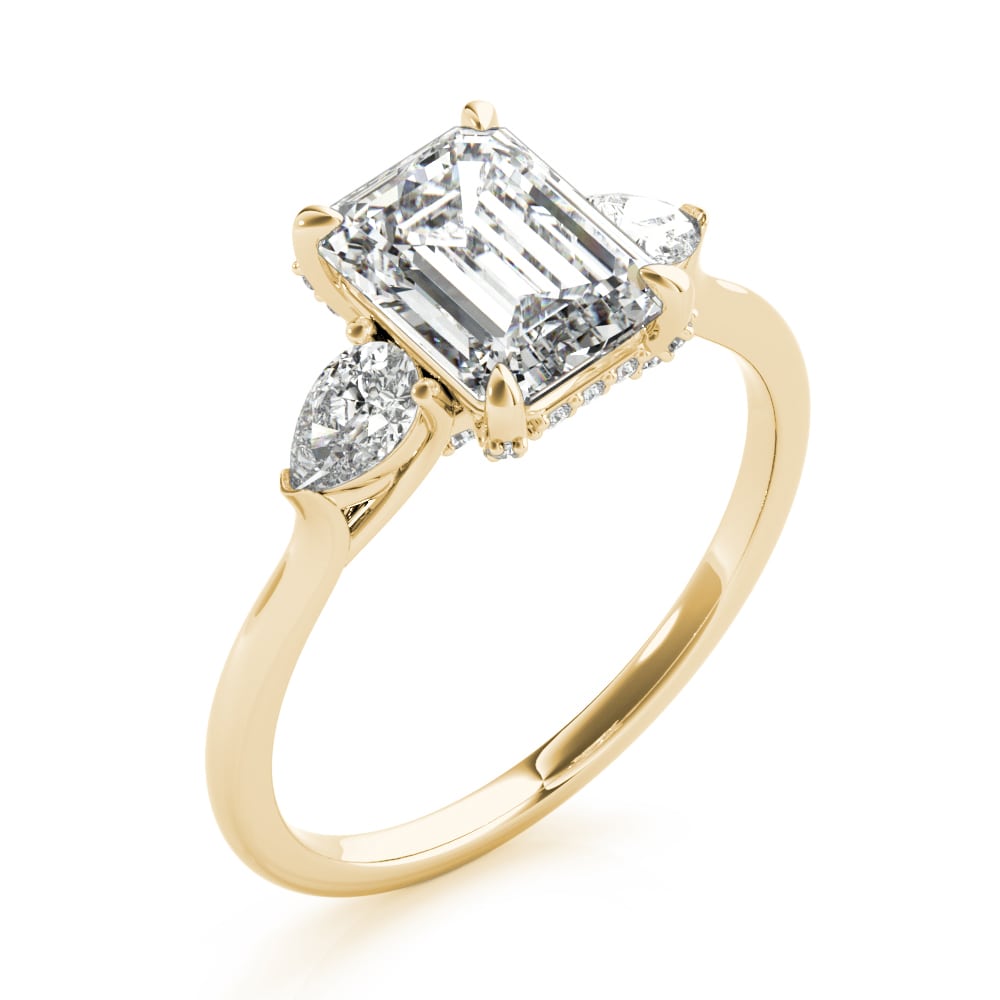 Given Grace lab-grown diamond engagement ring, 14k yellow gold#Color_Yellow Gold