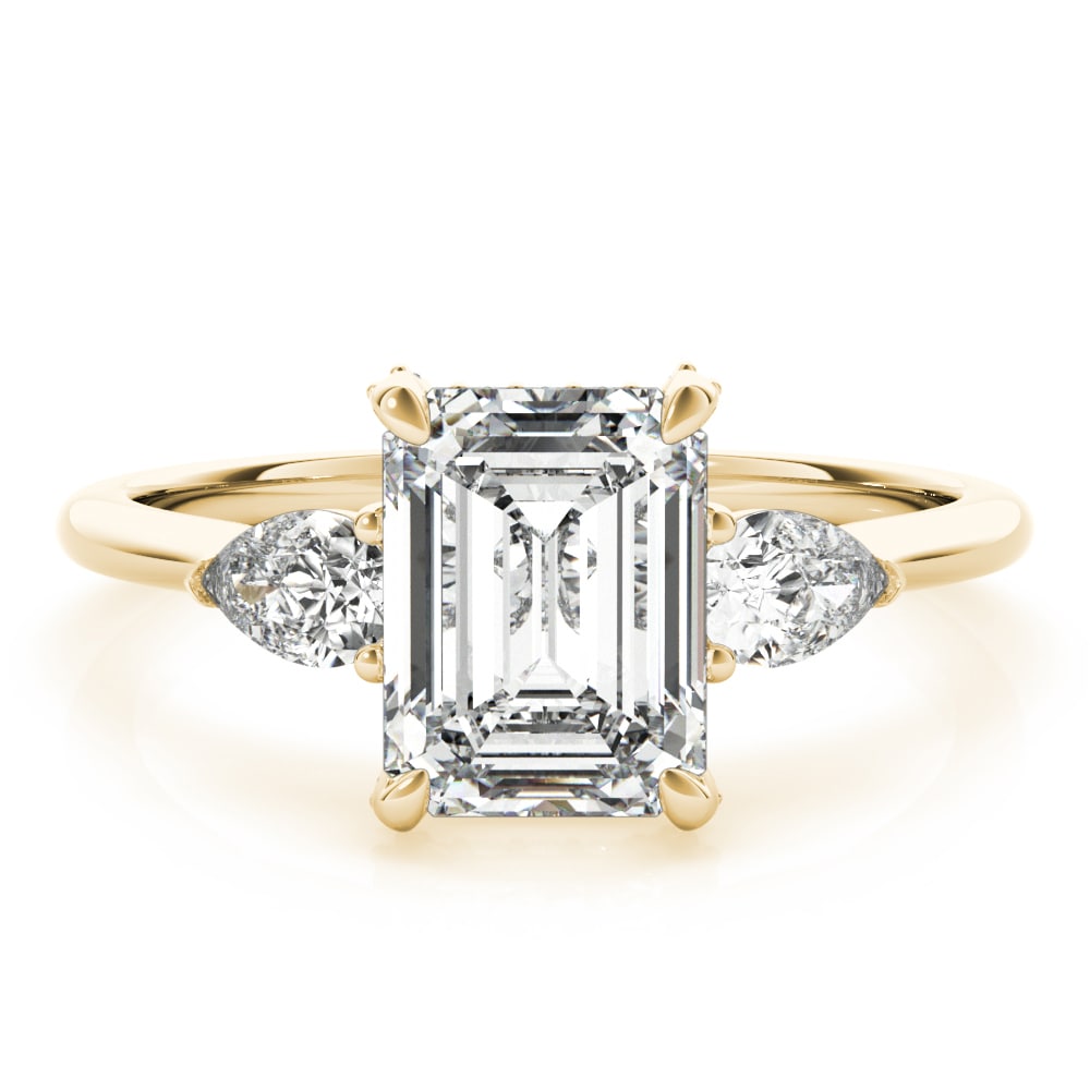 Given Grace lab-grown diamond engagement ring, 14k yellow gold#Color_Yellow Gold
