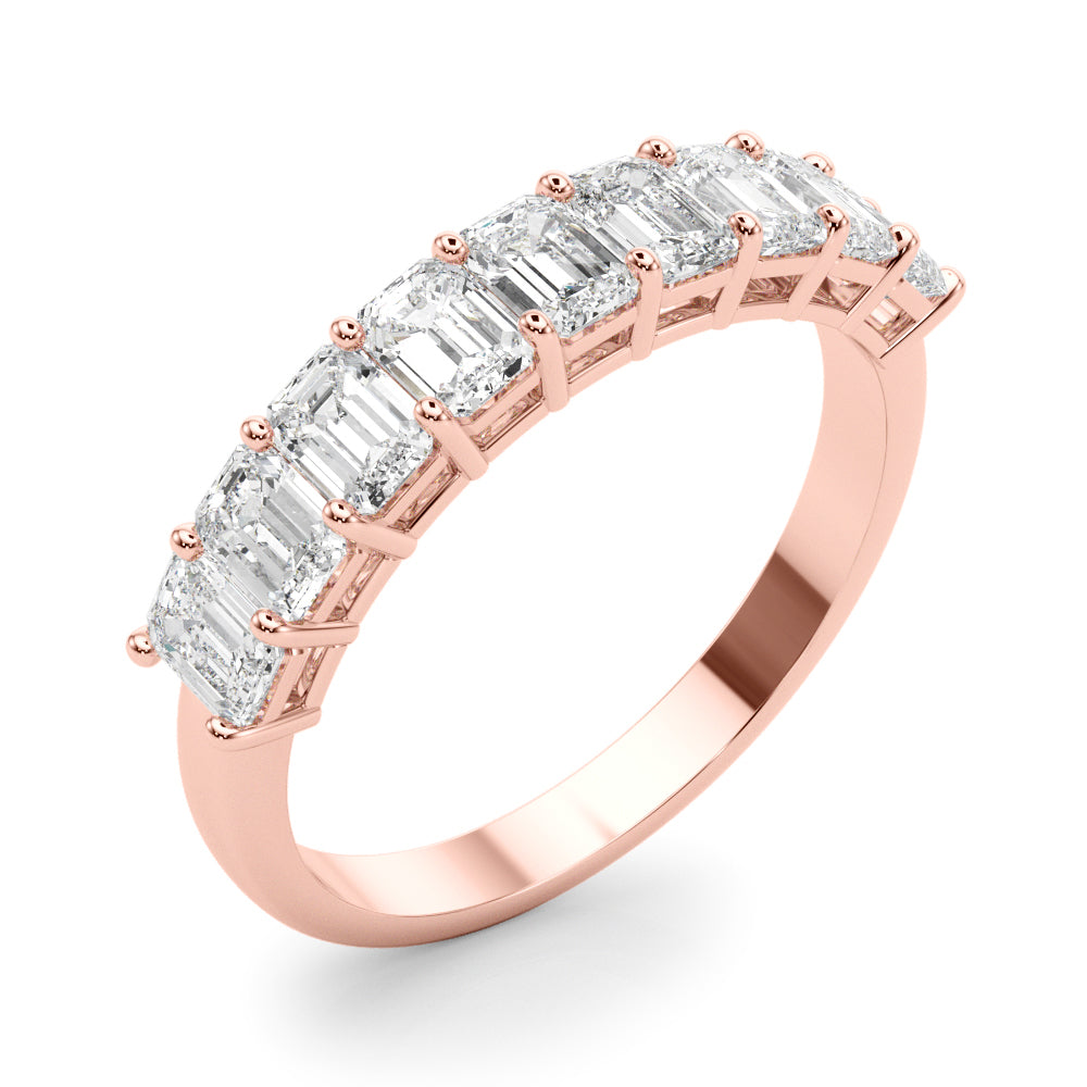 Dawn Chorus lab-grown diamond band, 14k gold