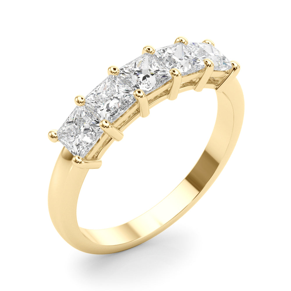 Five Lanterns lab-grown diamond five-stone ring, 14k yellow gold#Color_Yellow Gold